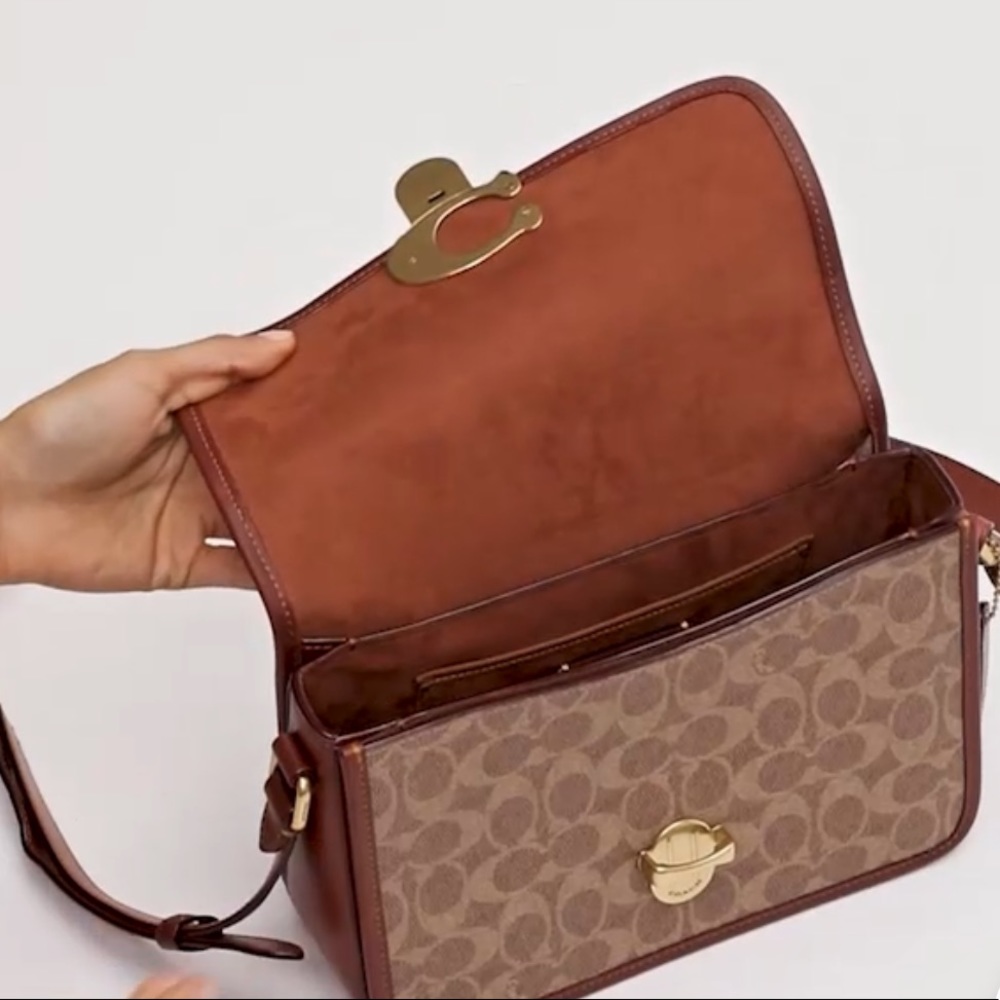 BNWT -Coach Studio Shoulder Bag ( Tan/Rust)❌SOLD❌ - Picture 6 of 13
